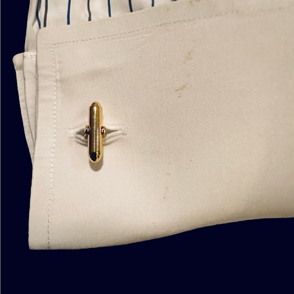 Ralph Lauren Purple Label Men’s Shirt French Cuff Cutaway White Pinstripe 15.5 L - Picture 6 of 9